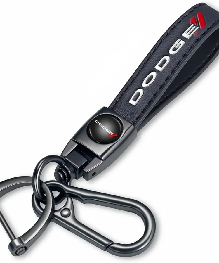 DODGE Leather Key Ring