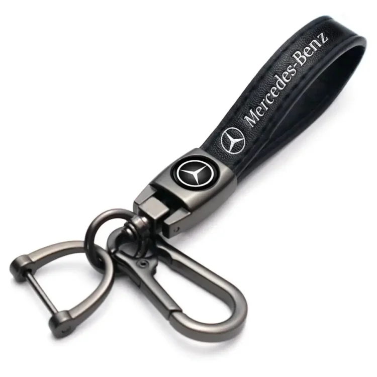 MERCEDES BENZ Leather Key Ring