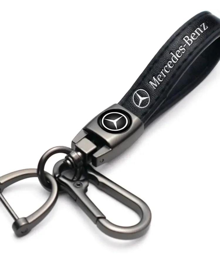 MERCEDES BENZ Leather Key Ring