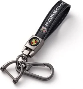 PORSCHE Leather Key Ring