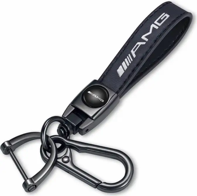 AMG Leather Keychain